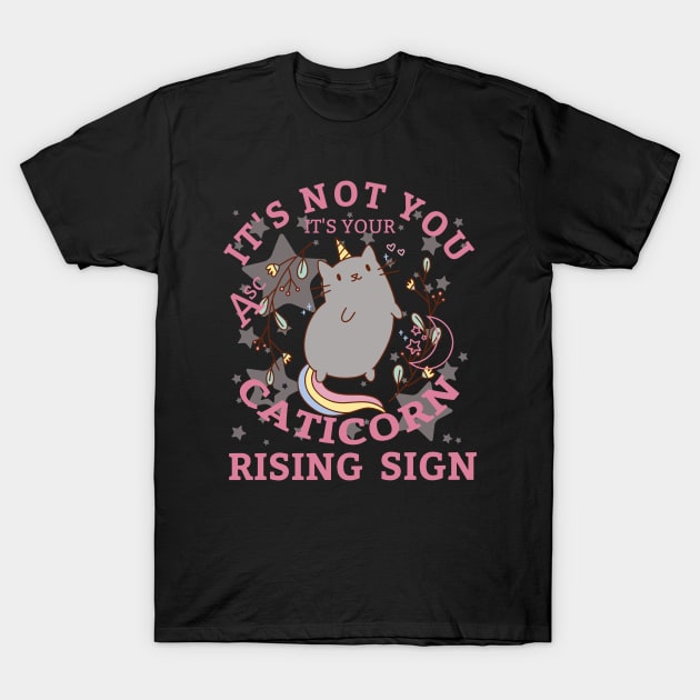 Caticorn Rising, Pawsitively Unique T-Shirt by Apache Sun Moon Rising